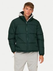 Only & Sons Kurtka zimowa 22025205 Zielony Regular Fit. Zielone kurtki męskie Only & Sons, na zimę, m, bez wzorów, z syntetyku, bez ramiączek, bez kaptura. Za 319.99 zł.