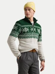 Polo Ralph Lauren Sweter 710952261001 Zielony Regular Fit. Zielone kardigany męskie Polo Ralph Lauren, m, bez wzorów, z syntetyku, bez ramiączek. Za 749.99 zł.