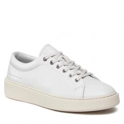 Karl Lagerfeld FLINT Lace Lo Lthr Sneakersy męskie. Białe buty sportowe na co dzień męskie KARL LAGERFELD, m, bez wzorów, bez ramiączek, bez kaptura. Za 267.99 zł.
