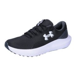 Trenerzy Under Armour Charged Surge 4. Czarne buty do biegania męskie Under Armour, bez wzorów, z materiału, bez zapięcia, do biegania. Za 287.55 zł.