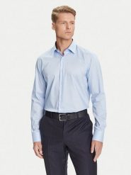 BOSS Koszula H-Joe 50545145 Błękitny Regular Fit. Niebieskie koszule męskie Boss, m, bez wzorów, z bawełny, bez kołnierzyka, bez ramiączek. Za 469.99 zł.