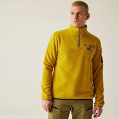 Affinity Męski polar narciarski. Żółte bluzy z polaru męskie Dare 2B, m, bez wzorów, z polaru, sportowe, bez ramiączek, bez kaptura. Za 199.99 zł.