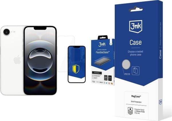 Smartfon Apple iPhone 16e 5G 8/128GB Biały (MD1R4) + FlexibleGlass + Etui MagCase. Białe smartfony Apple. Za 2,675.00 zł.