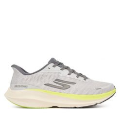 Buty do biegania Skechers. Szare buty do biegania męskie Skechers, bez wzorów, bez zapięcia, do biegania. Za 499.99 zł.