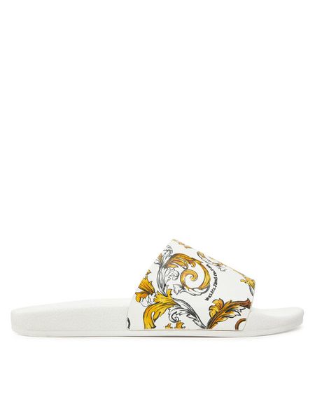 Versace Jeans Couture Klapki 78YA3SQ3 Zielony. Zielone klapki i japonki męskie Versace Jeans Couture, bez wzorów, z jeansu. Za 199.99 zł.