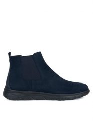 Geox Sztyblety U Portello U36E1A 022EK C4002 Granatowy. Niebieskie sztyblety męskie Geox, z materiału, bez obcasa, bez zapięcia. Za 339.99 zł.
