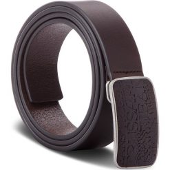 Pasek Męski TRUSSARDI JEANS - Belt Leather 71L000709 100 B220. Brązowe paski męskie TRUSSARDI JEANS, w paski, z jeansu. Za 279.00 zł.