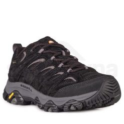 Buty turystyczne męskie Merrell Moab 3 GTX. Czarne buty zimowe męskie Merrell, bez wzorów, z gore-texu, sportowe, bez obcasa, bez zapięcia. Za 549.99 zł.