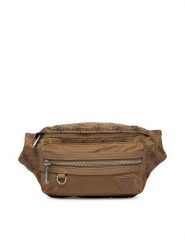 Guess Nerka HMBENP P6156 Beżowy. Brązowe saszetki męskie Guess, z aplikacjami, z materiału. Za 369.99 zł.