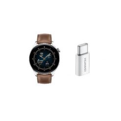 Smartwatch z adapterem 5v2a typu c Huawei Watch 3 Classic. Brązowe zegarki smartwatch Huawei. Za 2,430.00 zł.