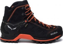 Buty trekkingowe męskie Salewa Trainer Mid GTX czarne r. 41. Czarne buty trekkingowe męskie Salewa, bez wzorów, bez zapięcia. Za 939.44 zł.
