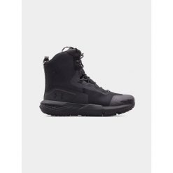 Buty trekkingowe męskie Under Armour UA Charged Valsetz Zip. Czarne buty trekkingowe męskie Under Armour, bez wzorów, bez zapięcia. Za 489.99 zł.