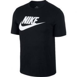 Koszulka Męska Nike Bawełniana Czarna Sportowa T-Shirt. Białe t-shirty sportowe męskie Nike, m, bez wzorów, z bawełny, sportowe, bez ramiączek. Za 119.00 zł.
