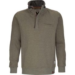 Sweter "Tedd" w kolorze khaki. Brązowe swetry męskie Camel Active, bez wzorów, ze skóry, bez kołnierzyka, bez ramiączek. W wyprzedaży za 131.95 zł.