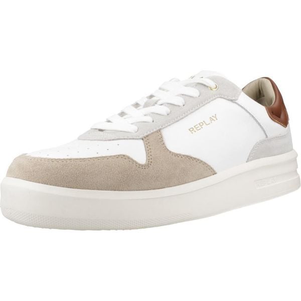 Buty REPLAY RZ4O0019L Biały. Białe buty trekkingowe męskie Replay, bez wzorów, z syntetyku, bez zapięcia, trekkingowe. W wyprzedaży za 416.10 zł.