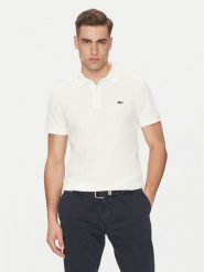 Lacoste Polo DH0262 Écru Regular Fit. Koszulki polo męskie Lacoste, m, bez wzorów, z syntetyku, bez kołnierzyka, bez ramiączek. Za 349.99 zł.