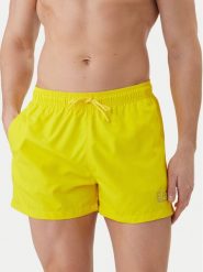 EA7 Emporio Armani Szorty kąpielowe 7M001677 AF13019 M2004 Żółty Regular Fit. Żółte kąpielówki męskie EA7 Emporio Armani, m, bez wzorów, z syntetyku. Za 279.99 zł.