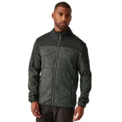 Polar zapinany na zamek błyskawiczny Regatta Elram. Czarne bluzy z polaru męskie Regatta, bez wzorów, z polaru, sportowe, bez ramiączek, bez kaptura. W wyprzedaży za 250.00 zł.