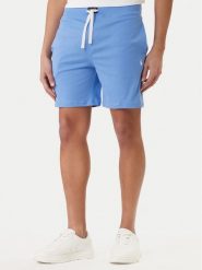 Polo Ralph Lauren Szorty piżamowe 714965506013 Niebieski Slim Fit. Niebieskie szorty męskie Polo Ralph Lauren, bez wzorów, z bawełny. Za 319.99 zł.