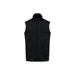 Ekologiczny polar bez rękawów Kariban. Czarne bluzy z polaru męskie KARIBAN, m, bez wzorów, z polaru, bez ramiączek, bez kaptura. Za 152.50 zł.