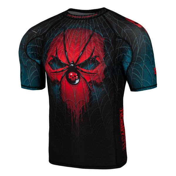 Koszulka Męska Rashguard MMA na Siłownię EXTREME HOBBY WIDOW. Czarne bielizna termoaktywna męska EXTREME HOBBY, m, bez wzorów, z bawełny, bez ramiączek, do biegania. Za 188.00 zł.
