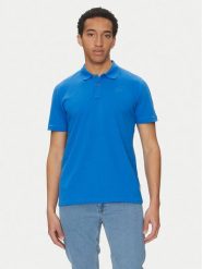 Blend Polo 20717857 Niebieski Regular Fit. Niebieskie koszulki polo męskie Blend, m, bez wzorów, z bawełny, bez kołnierzyka, bez ramiączek. Za 49.99 zł.