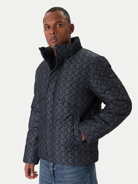 Guess Kurtka zimowa M5BL2M W2232 Szary Regular Fit. Szare kurtki męskie Guess, na zimę, m, z aplikacjami, z syntetyku, bez ramiączek, bez kaptura. Za 859.99 zł.