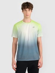 4F Koszulka szybkoschnąca z nadrukiem męska 4F x Robert Lewandowski - szara S. Szare t-shirty sportowe męskie 4f, m, bez wzorów, z materiału, sportowe, bez ramiączek. Za 149.99 zł.