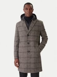 KARL LAGERFELD Płaszcz wełniany 455733 554755 Szary Regular Fit. Szare płaszcze męskie KARL LAGERFELD, na zimę, m, bez wzorów, z syntetyku, bez kaptura. Za 1,979.00 zł.