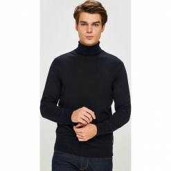 Pierre Cardin - Sweter. Szare swetry męskie Pierre Cardin, z bawełny, z golfem, z krótkim rękawem. W wyprzedaży za 299.90 zł.