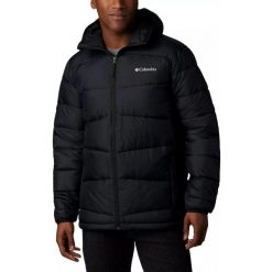 Kurtka zimowa męska Columbia Fivemile Butte Hooded. Czarne kurtki narciarskie i snowboardowe męskie Columbia, na zimę, l, bez wzorów, z kapturem, narciarskie. Za 619.00 zł.