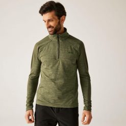 Polar męski z suwakiem 1/2 Hepley. Zielone bluzy z polaru męskie Regatta, m, bez wzorów, z dzianiny, sportowe, bez ramiączek, bez kaptura. W wyprzedaży za 139.99 zł.