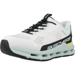 Buty SKECHERS GLIDE STEP VISTA LANE Biały. Białe buty trekkingowe męskie Skechers, bez wzorów, z tkaniny, bez zapięcia, trekkingowe, skechers sport. Za 279.99 zł.