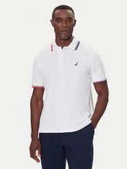 Nautica Polo Atabay N1S03424 Biały Regular Fit. Białe koszulki polo męskie Nautica, m, bez wzorów, z bawełny, bez kołnierzyka, bez ramiączek. Za 149.99 zł.