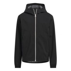 Kurtka Provisional. Czarne kurtki męskie ADIDAS, bez wzorów, z materiału, sportowe, bez ramiączek, z kapturem. Za 379.00 zł.