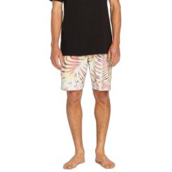 Spodenki surfingowe Volcom Mad Wash Mod 19. Brązowe szorty męskie Volcom, bez wzorów, sportowe. W wyprzedaży za 297.75 zł.