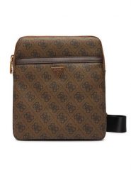 Guess Saszetka HMEVZL P2223 Brązowy. Brązowe torby męskie na ramię Guess, z aplikacjami, ze skóry. Za 329.99 zł.