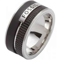 Fossil Mężczyźni Pierścień Stalowy jf86390040 (Obwód 60 Mm). Szare biżuteria dla mężczyzn Fossil. W wyprzedaży za 173.00 zł.