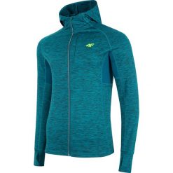 Bluza do biegania męska BLMF201 - morska zieleń melanż. Bluzy z kapturem męskie marki 4f. W wyprzedaży za 169.99 zł.