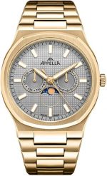 Zegarek męski Appella L12006.1117QF złoty. Żółte zegarki męskie Appella, złote. Za 1,940.00 zł.