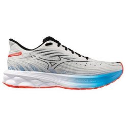 Buty do biegania męskie Mizuno Wave Skyrise 6. Białe buty do biegania męskie Mizuno, bez wzorów, z materiału, bez zapięcia, do biegania, mizuno wave. Za 634.00 zł.