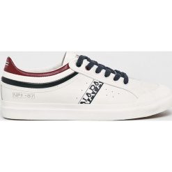 Napapijri - Buty. Białe buty sportowe na co dzień męskie Napapijri, bez wzorów, z gumy, sportowe, bez ramiączek, bez kaptura. W wyprzedaży za 299.90 zł.