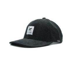 Czapka bejsbolowa - Sztruks - Recykling - Bez usztywnienia (Czarny). Czarne czapki męskie SURF MONKEY, bez wzorów, z poliesteru, sportowe. Za 159.95 zł.