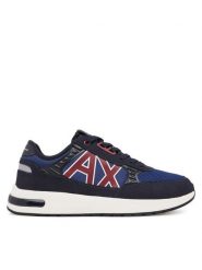 Armani Exchange Sneakersy XUX090 XV276 MZ253 Granatowy. Niebieskie buty sportowe na co dzień męskie Armani Exchange, m, bez wzorów, z materiału, bez ramiączek, bez kaptura. Za 809.99 zł.