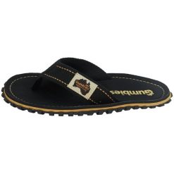 Japonki Gumbies Islander Flip-Flops Classic GU-FFISL117 czarne. Czarne klapki i japonki męskie bez wzorów, z bawełny. Za 251.93 zł.