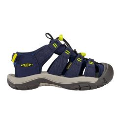 Sandały juniorskie KEEN Newport Boundless. Niebieskie buty zimowe męskie Keen, bez wzorów, sportowe, bez obcasa, bez zapięcia. Za 249.99 zł.