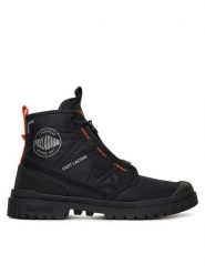 Palladium Trapery Sp20 Travel Hi 74476-008-M Czarny. Czarne buty zimowe męskie Palladium, bez wzorów, z materiału, bez obcasa, bez zapięcia. Za 319.99 zł.