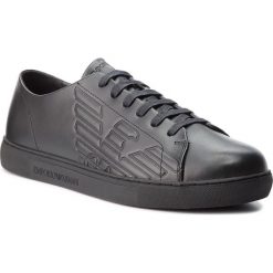 Sneakersy EMPORIO ARMANI - X4X238 XF254 00002 Black. Czarne buty sportowe na co dzień męskie Emporio Armani, z materiału, klasyczne. Za 709.00 zł.