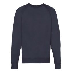 Lekka Raglanowa Bluza Unisex Dla Dorosłych. Niebieskie bluzy nierozpinane męskie Fruit of the Loom, m, bez wzorów, bez ramiączek, bez kaptura. Za 71.99 zł.
