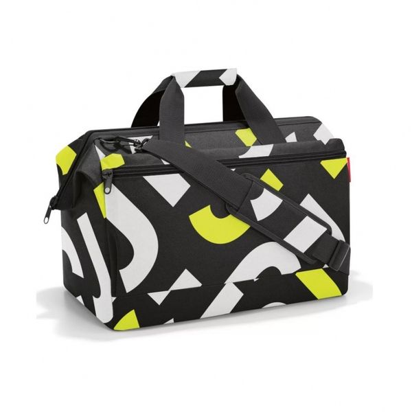 Torba allrounder l pocket signature bold yellow. Żółte torby sportowe męskie Reisenthel, bez wzorów, z tkaniny, na ramię. Za 322.00 zł.